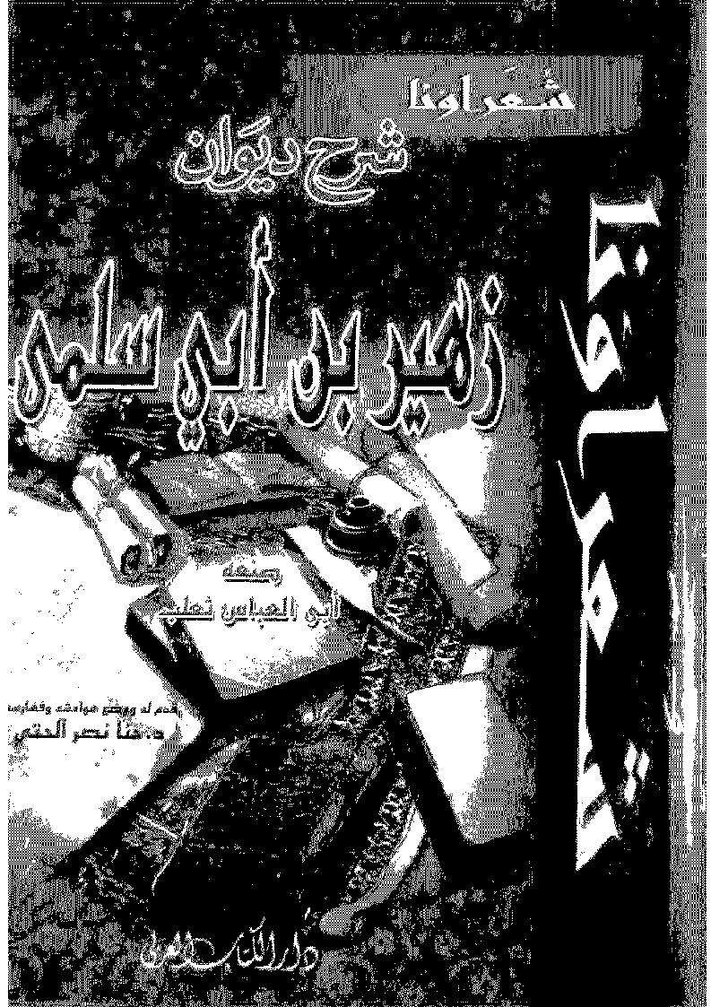 شرح ديوان زهير بن أبي سلمى