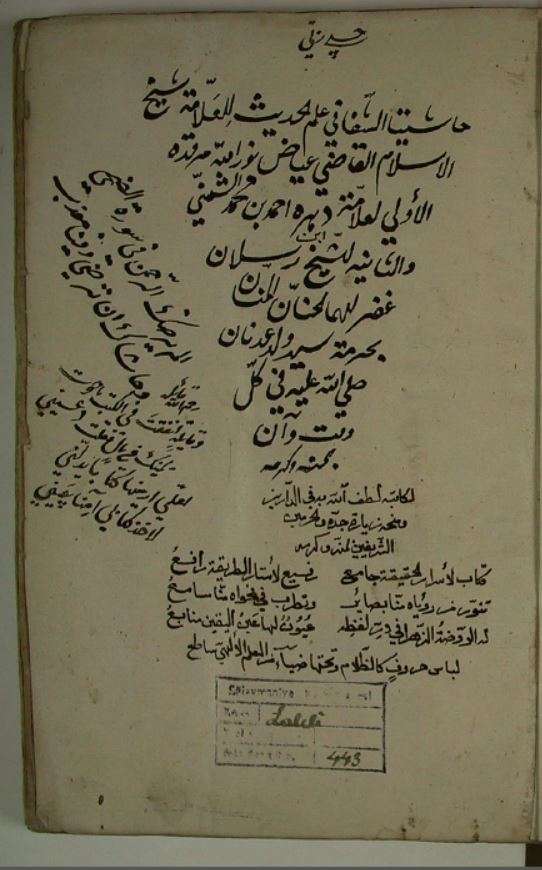 مزيل الخفاء عن ألفاظ الشفاء للشمني – 443