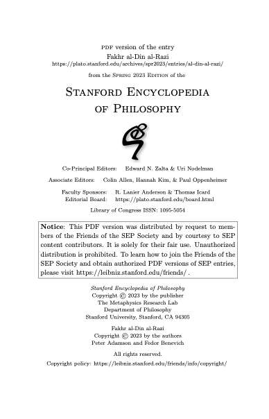 Stanford Encyclopedia of Philosophy